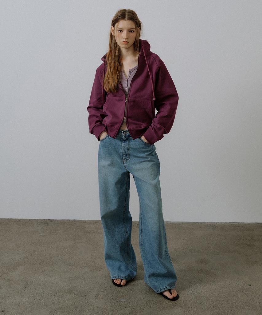 Friver Essential 2Way Hoodie Zip Up [Frsp05Lt03]_Purple