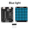 8*8 Dot Matrix Module Red Light Microcontroller Display Module MCU LED Display Control Module  Ht16K33 Driver I2C Interface 5V