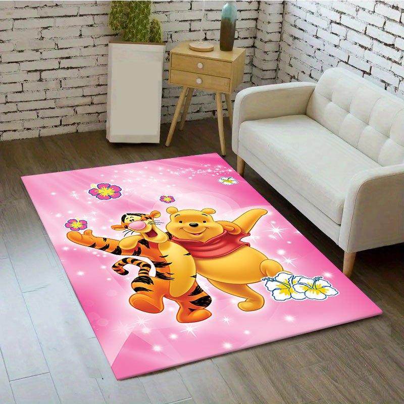 1pc Disney Winnie the Pooh Pattern Carpet Area Rug Non-slip Carpet Hand Washable Floor Mat Suitable For Living Room Bedroom Home Decor Room