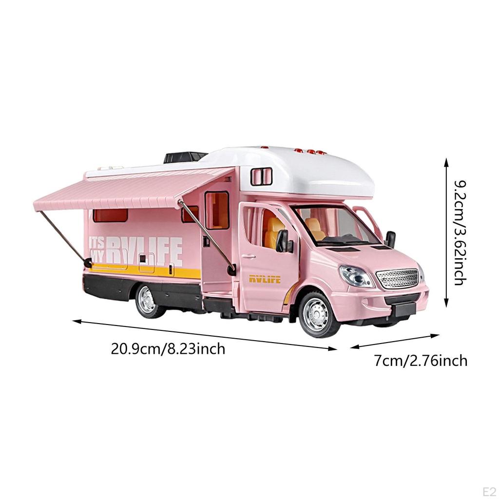 1/32 Alloy Motorhome Toy Diecast Metal Recreational Vehicle for Party