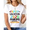 Family Vacation 2026 Making Memories Together Summer Trip Shirt, 220g-Unisex Loose - Fit Comfortable Vintage Street - Style Cotton T - Shirt Top