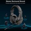 Wireless   Gaming Headset with LED Lights, Low Latency Gaming Headphones, 40mm Drivers, Over-Ear Gaming Earphones with Omnidirectional Microphone, Ad