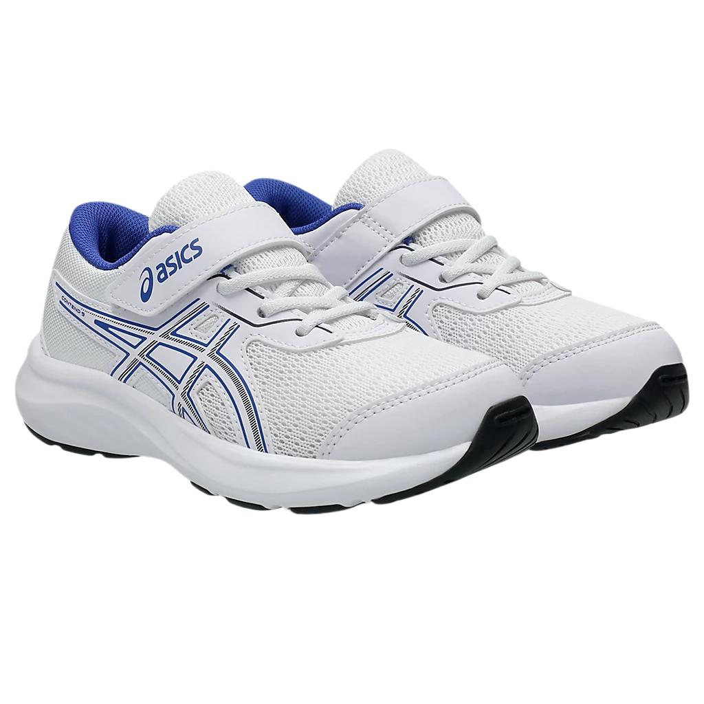 Asics Contend 9 Fashionable Simple Trendy Aesthetic Kids Running Shoes Kids Running Shoes White 1014A338-105