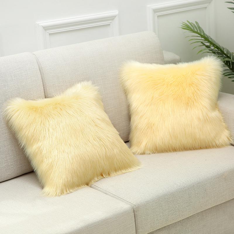 Hot Home Ins Nordic Imitation Wool Plush Sofa Pillow Case Pillow Case