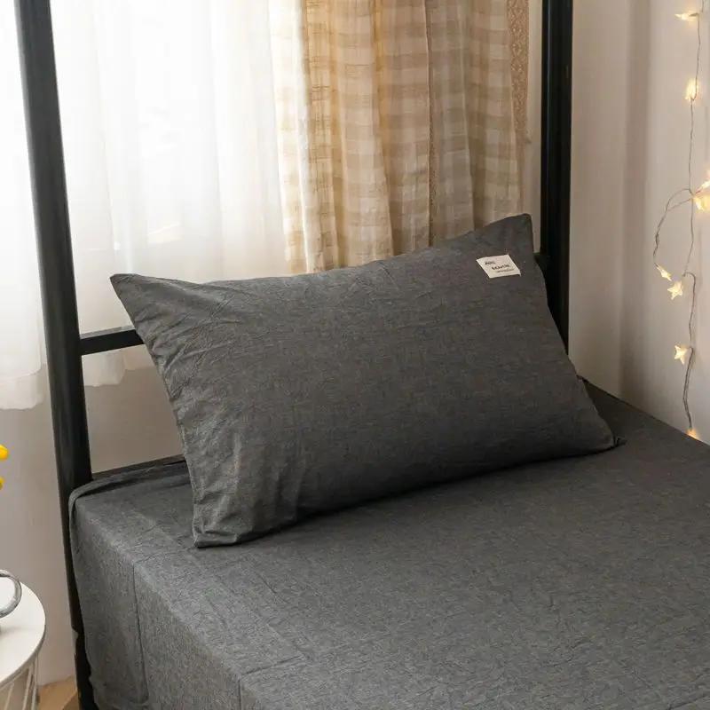 Plaid Pillow Case Home Bedroom Couples Cotton Comfortable Washable Case Cover for Adults Sleeping Textile New