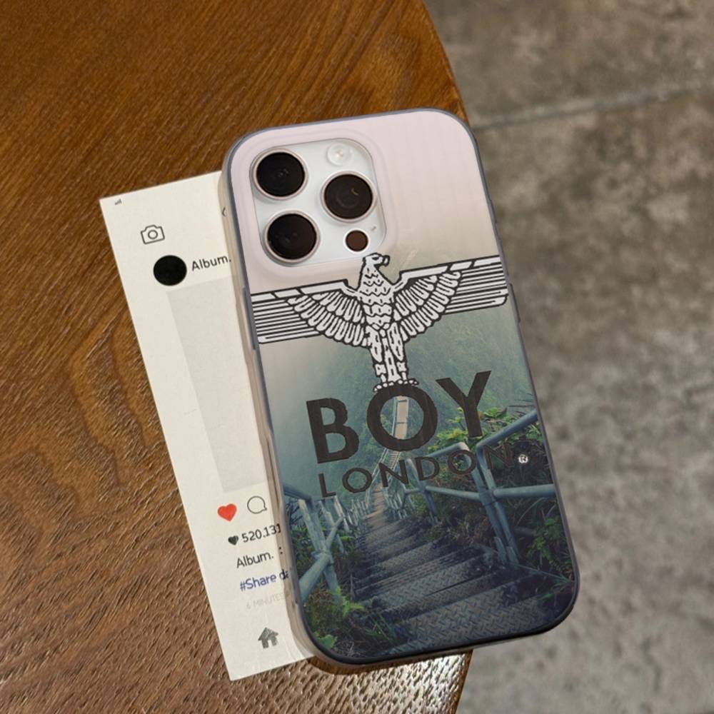 Classic Punk Logo B-Boy L-London For IPhone 17 16 15 14 13 12 11 Pro Max Plus Pro Corrugated Shockproof Matte Phone Cover