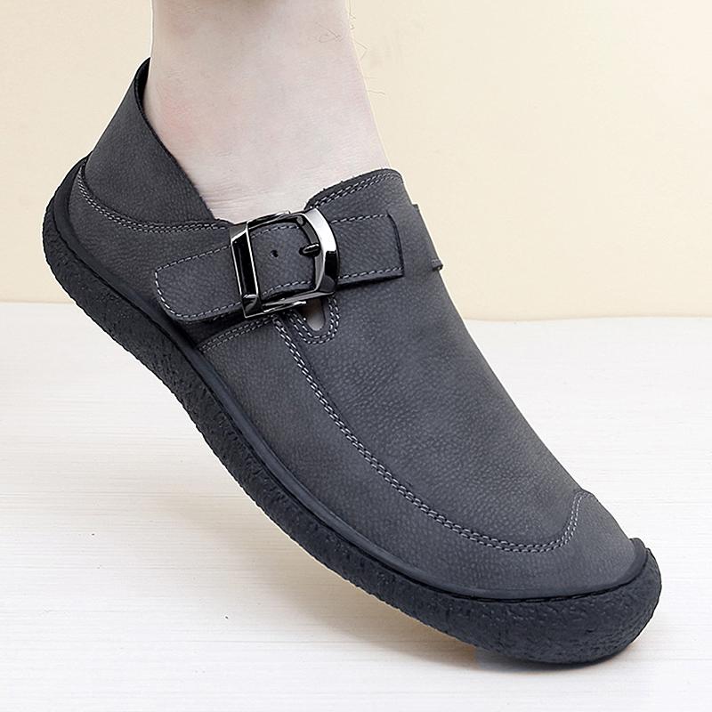 2024 New High End Men Genuine Cow Leather Casual Shoes Spring Autumn Slip-on Leisure Comfortable Flat Shoes Trend Luxury Loafers