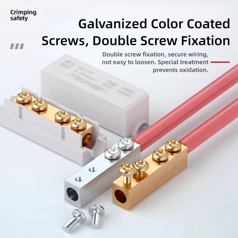 Large Current High Power Splitter Conductor Brass Fast Connector Quick Terminal Block  Electrical