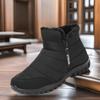 Winter Plus Herren Baumwollschuhe Hochgeschnitten Doppelreißverschluss Schneestiefel Wasserdicht Rutschfest Warm Baumwollstiefel
