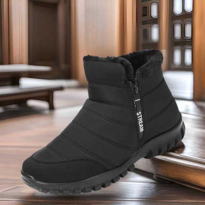 Zimní Plus Pánské Bavlněné Boty s Vysokým Pasem Dvojitý Zip Sněhule Vodotěsné Protiskluzové Teplé Bavlněné Boty