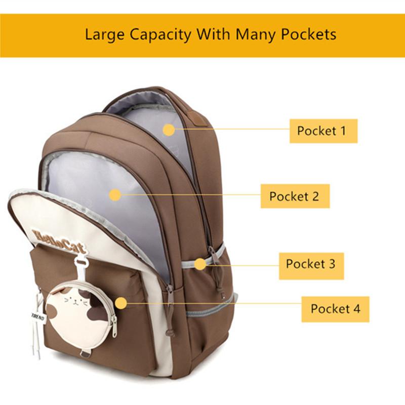 Cute School Bag Korean Style Kawaii School Backpack Girl Bag Elementary School Bags for Girls Primary Students Gift