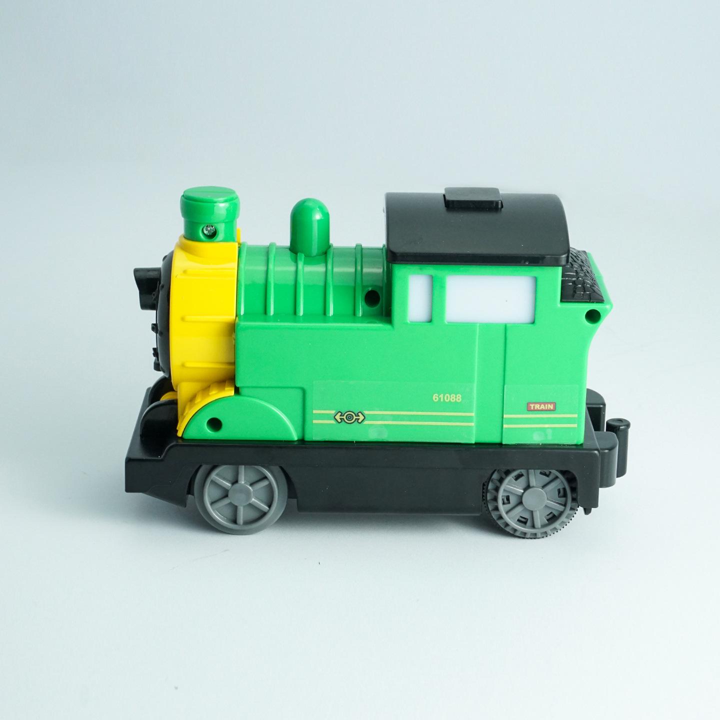 Large Particle Building Blocks: Electric Climbing Train Track with Elevated Bridge and Loose Parts
