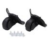 1 Pair Swivel Luggage Wheel Replacement Black Suitcase Accessories Trolley Case Wheel Luggage Repair Wheel Luggage Repair