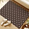 Dot Pattern Floor Mat Soft Flannel Rug Non-Slip Absorbent Mat For Bathroom Bedroom Home Decor