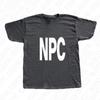 NPCOversized Harajuku Letter Print Casual Y2K Cotton Tshirt Men Clothes ONeck Hiphop Punk Streetwear Short Sleeve Top Summer