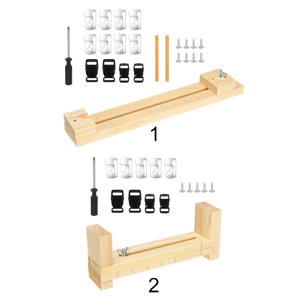 2 Styles Wristband Maker DIY Bracelet Knitting Tool Jig Bracelet Maker Wood Paracord Making Wristband Knitting Tool