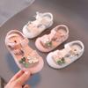 Girls Sandals 2025 New Non-slip Soft Sole 1 and a Half Years Old Baby Princess Shoes Baby Toddler Shoes 0-3 Years Old