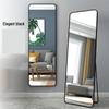 Full-Length Round Corner Floor & Wall Mirror