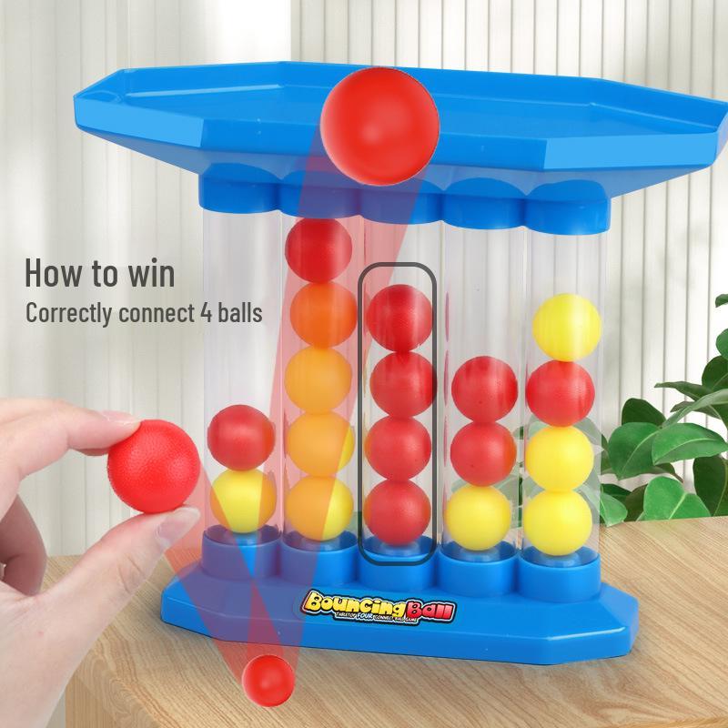 3D Tabletop Four-Ball Bouncing Game: Multi-player Interactive Toy