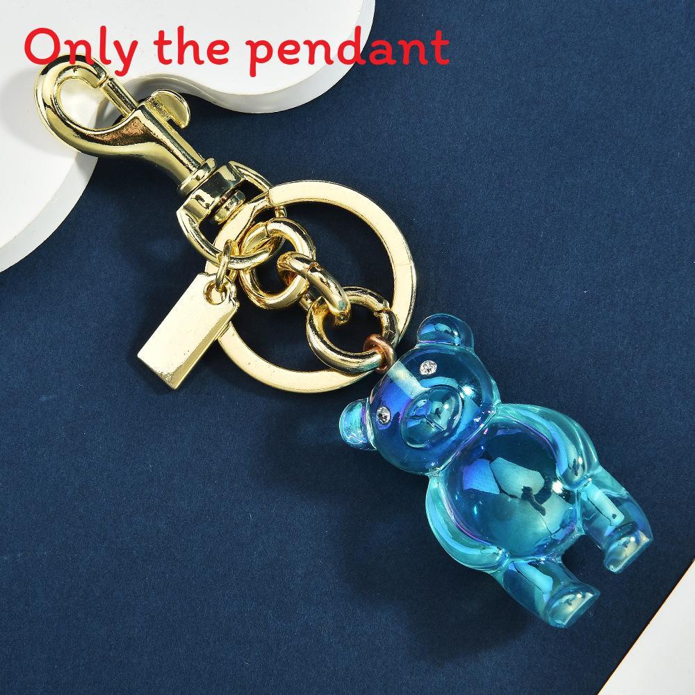 Style 3d Bear Keychain With Electroplated Metal For Bag Decoration