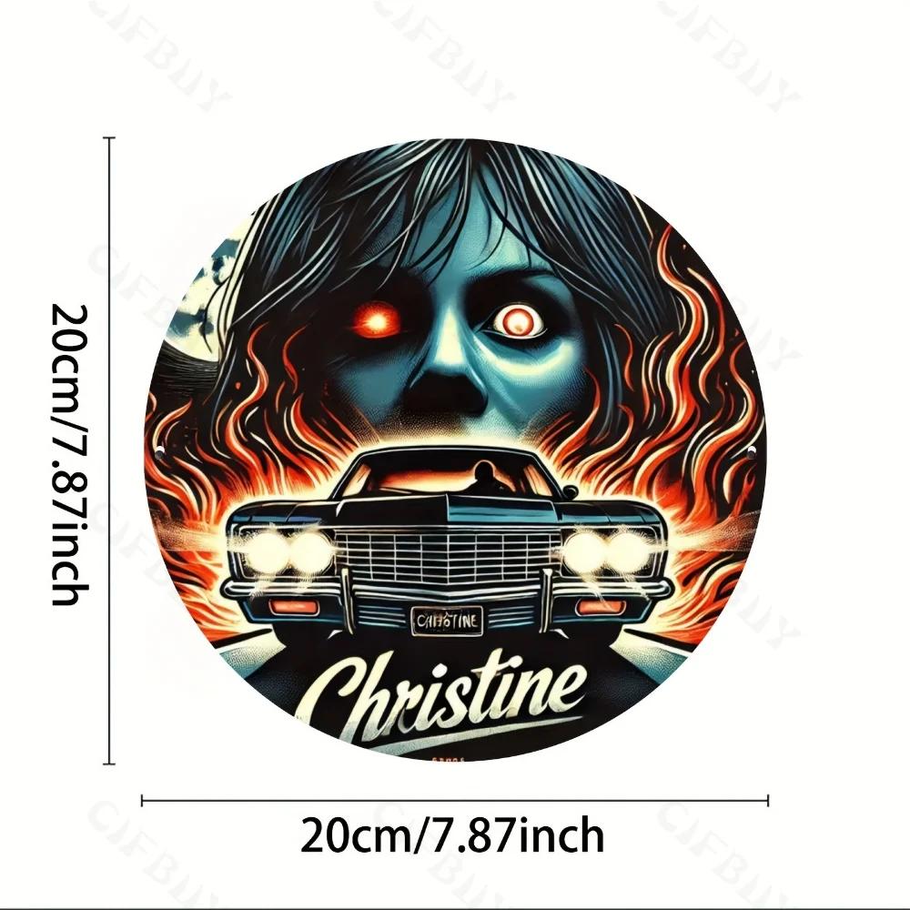 

Металлическая табличка винтажного кристенского хоррора, алюминиевое произведение искусства. Украшает в помещении или на улице, от дома до кафе. Прочный, Идеально подходит в качестве подарка. L белый