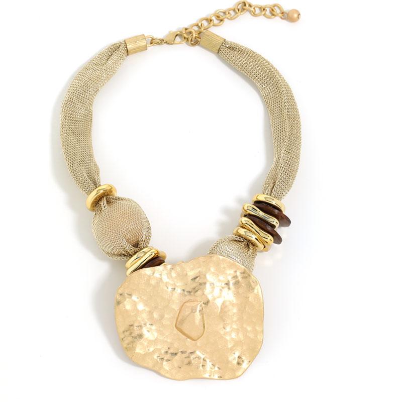 Statement Retro Stil Übertriebene Halskette Geometrischer Anhänger für Frauen Mädchen Hochzeitsparty Schmuck