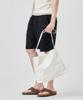The-Abon Gloss Square Faux Leather Crossbody Bag Ivory