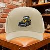 Unisex Baseball Cap Unisexs Vintage Backhoe  Excavator Graphic Baseball Cap Adjustable Snapback Hat with Yellow Design for Outdoo