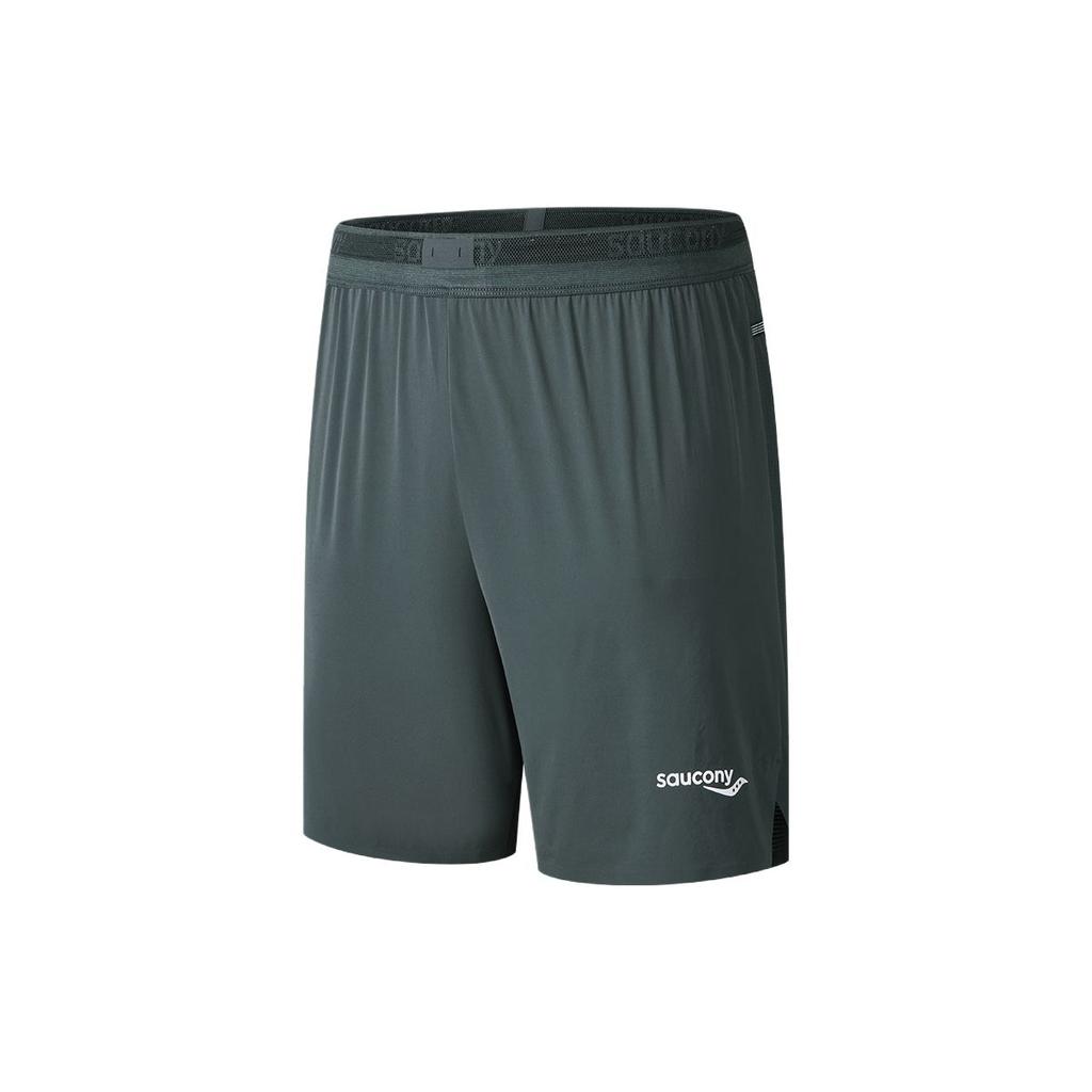 SAUCONY Running Training Series Logo Letter Comfortable Lace-Up Sports Shorts Unisex Shorts Mist-Gray SA2259DP03T-GR085