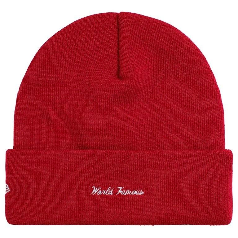 Supreme New Era Action Beanie Red