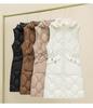 Women's Mid-Length Hooded Cotton Vest: Fashionable, Slimming, Waist-Cinching, Warm, and Cold-Proof Outerwear