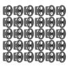 30PCS Metal Cord Locks End Spring Stop Toggle Stoppers Rustproof Lightweight Lanyard String Cord