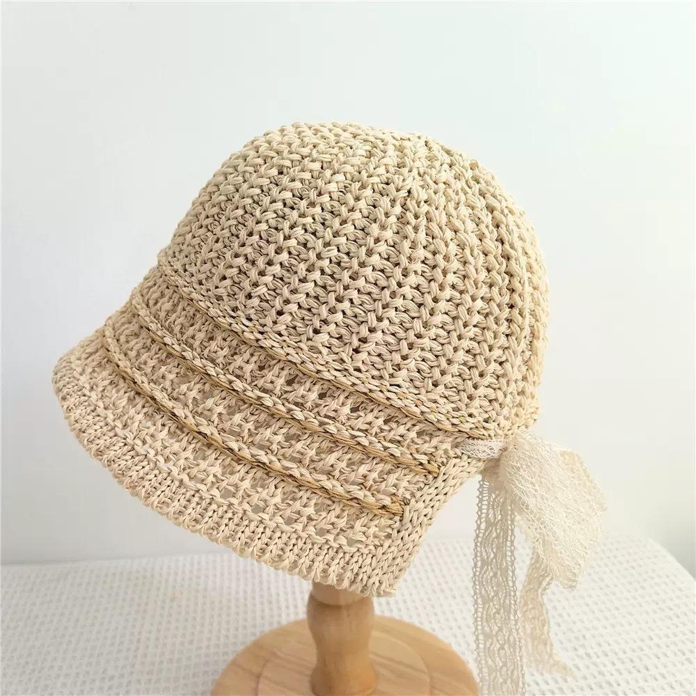 Anti-UV Bucket Hat Lace Fisherman Hat New Sunscreen Hat  Summer