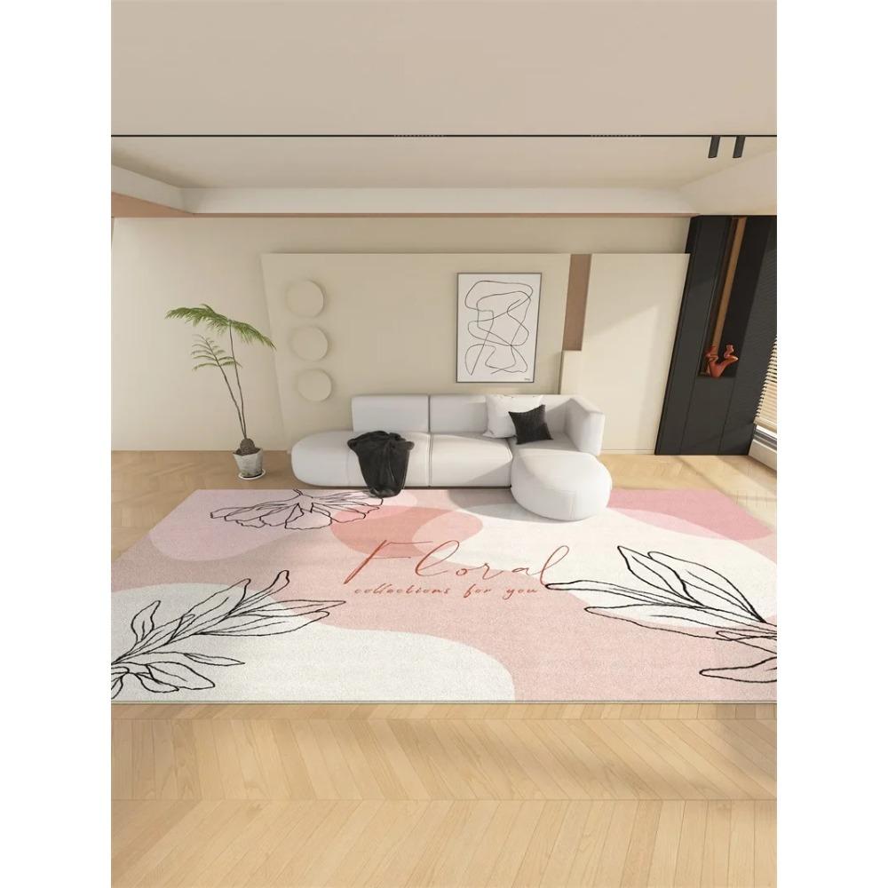 Tappeti di Lusso Leggero per Soggiorno Morbidi e Soffici Tappeto Astratto per Lounge Tappeto Spesso per Camera da Letto Tappetino in Peluche per Casa
