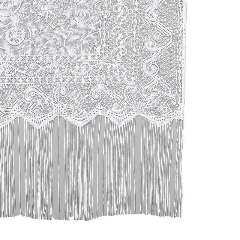 Popular solid color cheongsam lace hollow fringed silk scarf women's summer long scarf shawl