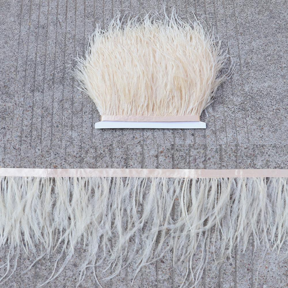 Thickened Encryption Ostrich Hair Cloth Edge 10-15Cm Feather Clothing Skirt Accessories