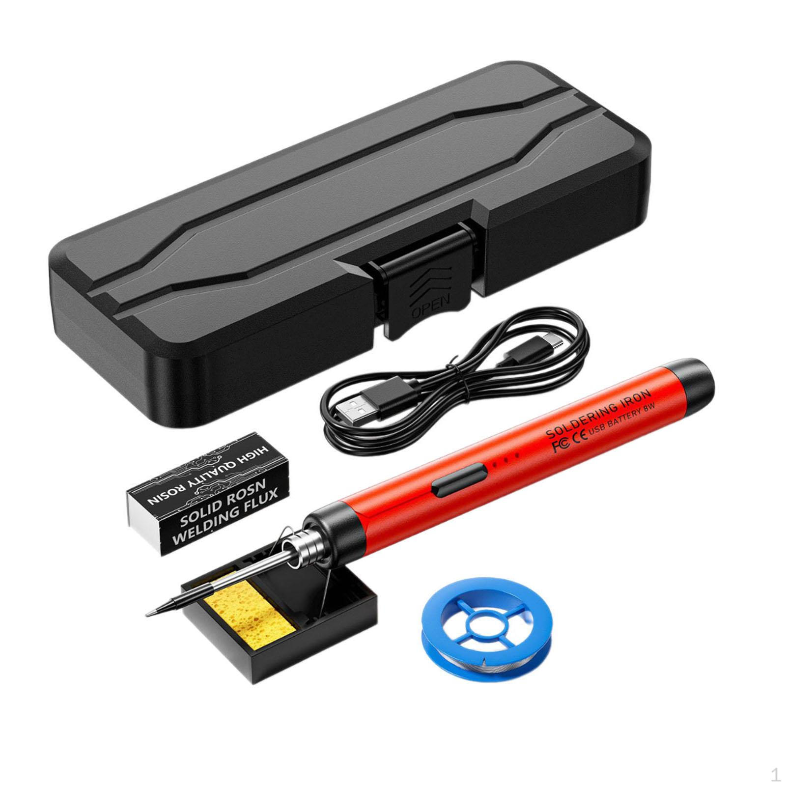 

Електричний паяльник USB 3 Gear Регульована температура побутової техніки Ремонт для червоний