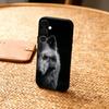 1pc Wolf  Phone Case For Samsung  A73,72,71,53,52,51,22,91,80, Soft Black Cover