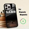 SABR PATIENCE  Phone Case For iPhone17,16,15,14,13,12,11 Plus,Pro Magnetic For Magsafe Wireless Charging