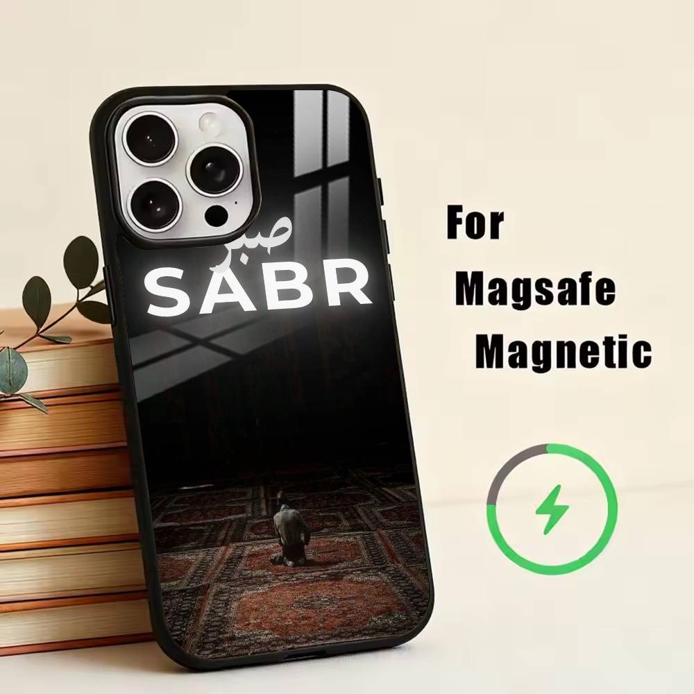 SABR PATIENCE  Phone Case For iPhone17,16,15,14,13,12,11 Plus,Pro Magnetic For Magsafe Wireless Charging