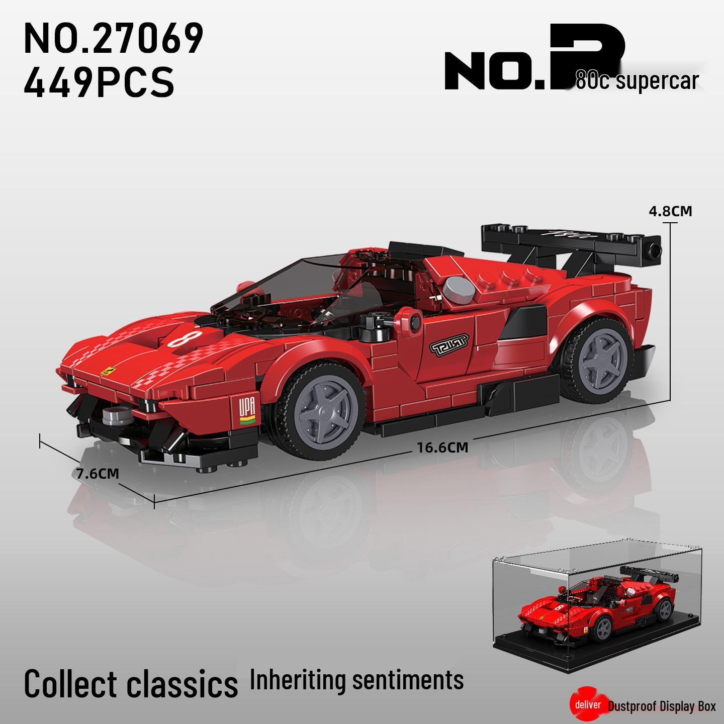 Yuxing King 27069 Koenigsegg Car Building Blocks - Educational Toy for Children