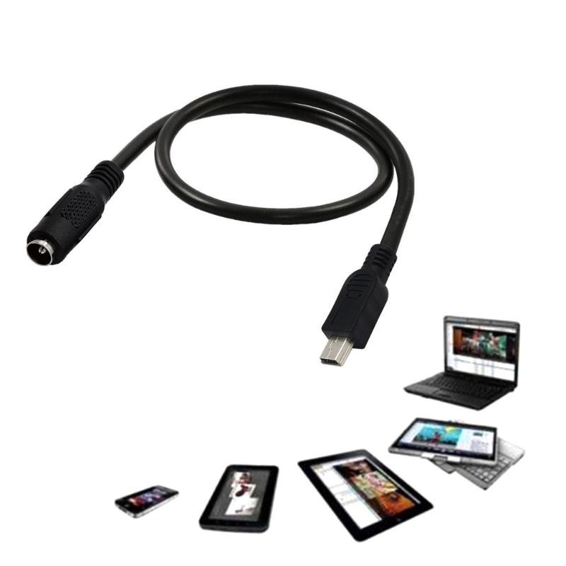 Efficient and Reliable Charging Cable DC3.5x1.35mm/5.5x2.1mm Input Mini USB Output 22AWG for GPS DVR Cellphones