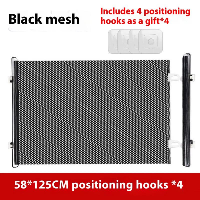 Safety Pet Mesh Fence Cat Gate Retractable Safety Gates For Pets No Drilling Barrier Childproofing For Small Medium Large Breeds