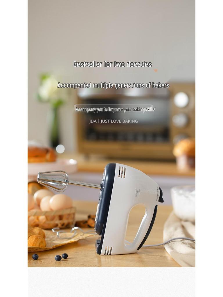 Compact Electric Egg Beater for Baking and Cream Mixing