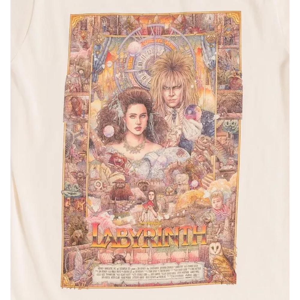 Labyrinth Unisex Adult Illustrated Front T-Shirt