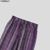 INCERUN Bohemia Men Elastic Waist Casual Long Floral Print Baggy Trousers Pants
