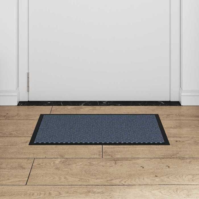 VidaXL Paillasson bleu 40x60 cm, paillasson de bienvenue, paillasson de porte intérieur, paillasson d'entrée, paillasson de 4105568