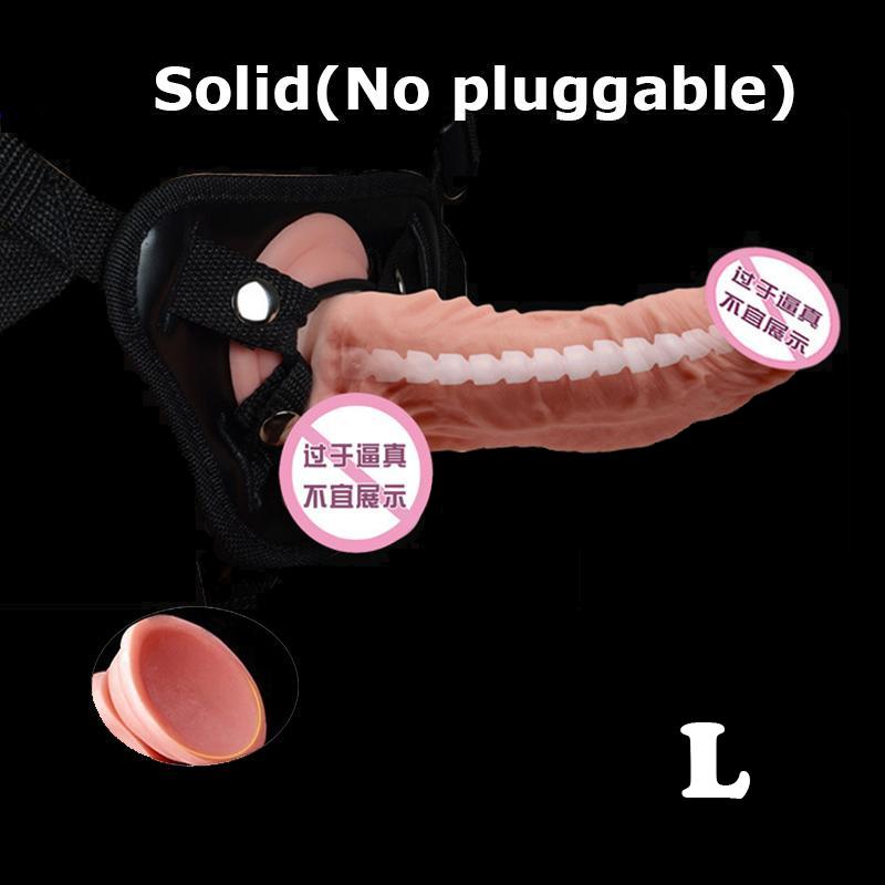 Nositelné dildo s nastavitelným páskem kalhotky pro lesbický penis Pásek na postroj Realistické dildo sexuální hračky pro ženy Sexuální erotické hračky