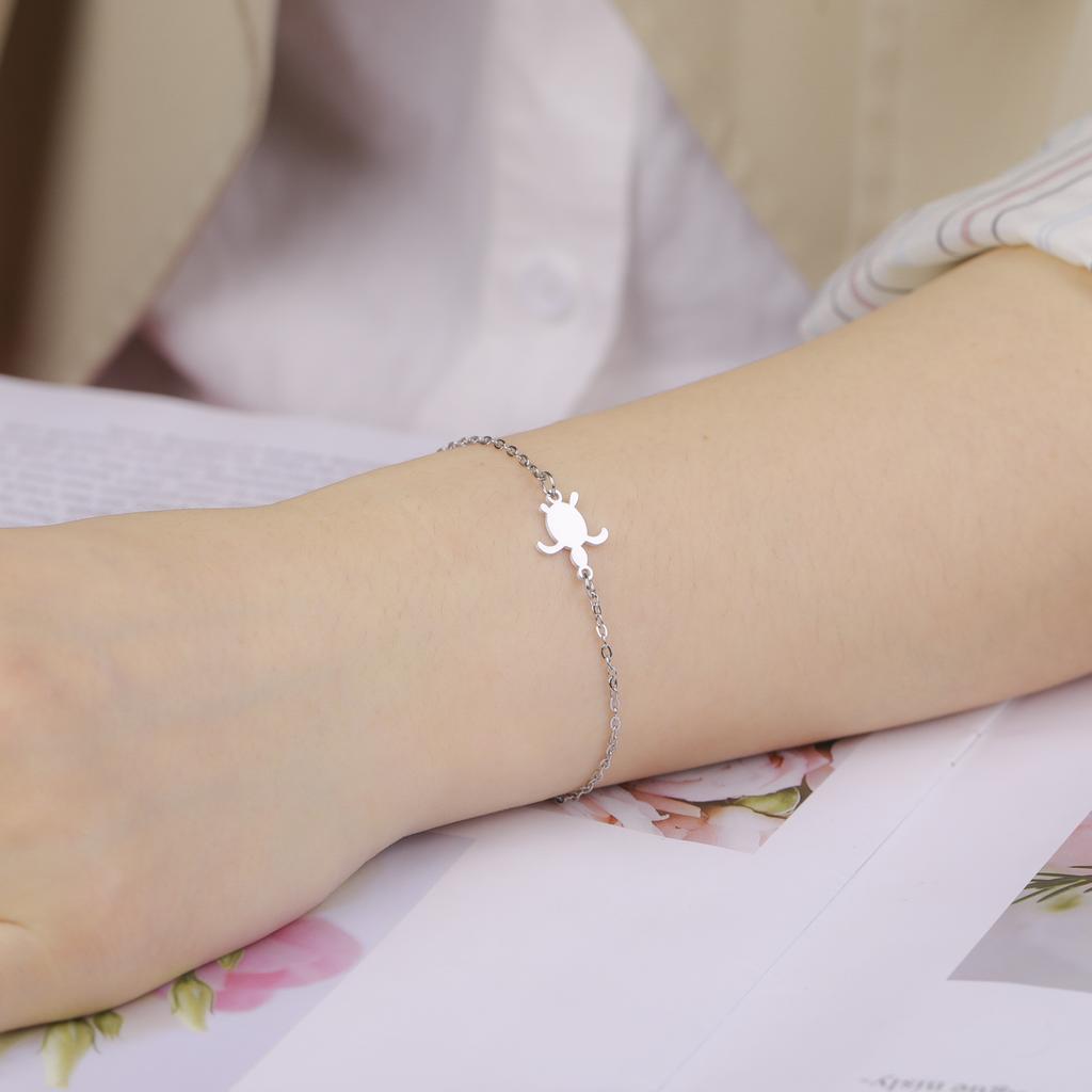 Cazador Animal Turtle Hand Bracelet for Women Stainless Steel Jewelry Beads Chain Bracelet Cute Birthday Gift Trend 2026 New