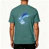 Men's 50 Plus Sun Stretch Short Sleeve T Shirt for Outdoor Fishing and Sports Activities